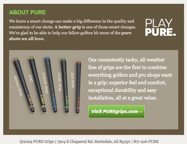 PURE Grips Products Overview